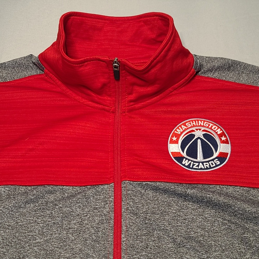 G-III Sports Washington Wizards Track‎ Jacket Mens XXL Red Grey NBA Full Zip NBA
